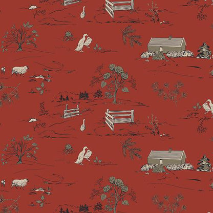 Classic Spruce Fat Quarter Bundle – Spruce by Sharon Holland – Art Gallery Fabrics – Christmas Red Green Floral Plaid Quilting Cotton