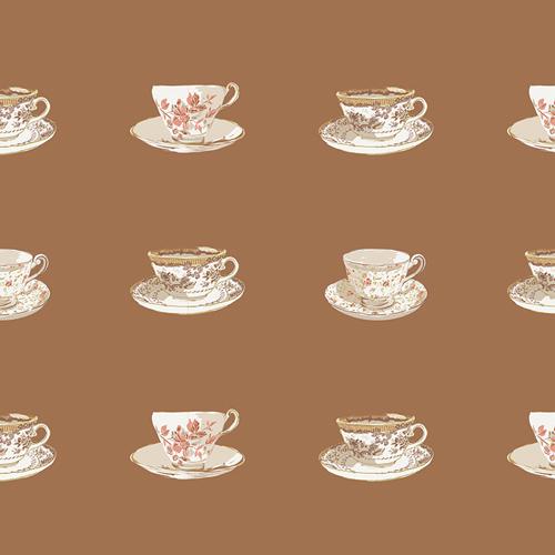 Cozy Tea Time Fat Quarter Bundle – Spruce by Sharon Holland – Art Gallery Fabrics – Teacup Floral Christmas Fabric Bundle