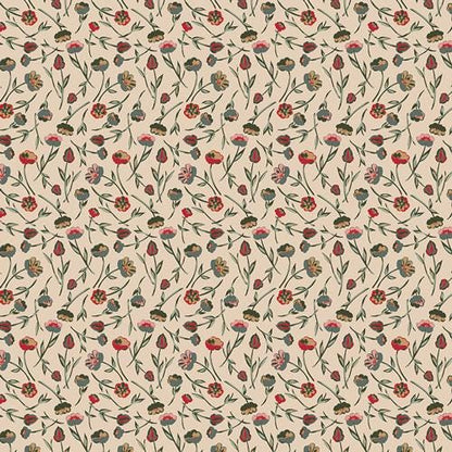 Cozy Tea Time Fat Quarter Bundle – Spruce by Sharon Holland – Art Gallery Fabrics – Teacup Floral Christmas Fabric Bundle