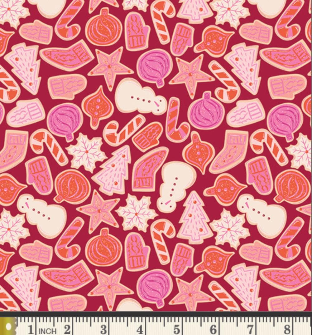 Christmas in Color Fabric Bundle, AGF Studio Art Gallery Fabrics, 15 Piece Fat Quarter or Half Yard Christmas Bundle