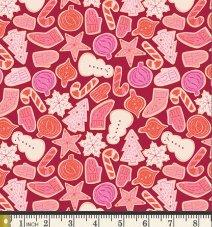 Christmas in Color Fabric Bundle, AGF Studio Art Gallery Fabrics, 15 Piece Fat Quarter or Half Yard Christmas Bundle