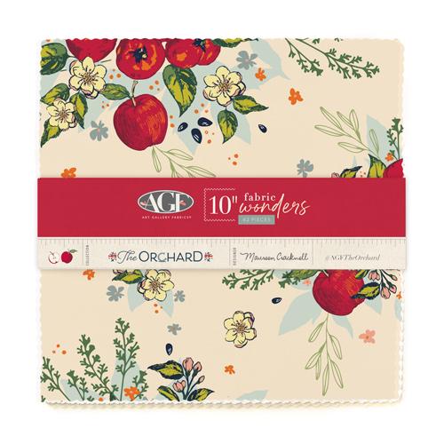 The Orchard 10" Fabric Wonders Art Gallery Fabrics | 42 Piece 10 Inch Squares | Maureen Cracknell Precut Fabric
