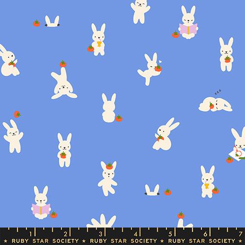 Persimmon Bunny & Market Fat Quarter Bundle, 6 Pieces, Ruby Star Society, Rashida Coleman Hale, Bunny Food Novelty Fabric