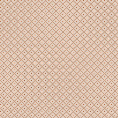 Acres Tamed Fabric, The Orchard by Maureen Cracknell, Art Gallery Fabrics, Peach Diamond Blender Quilting Cotton, ORC-34707