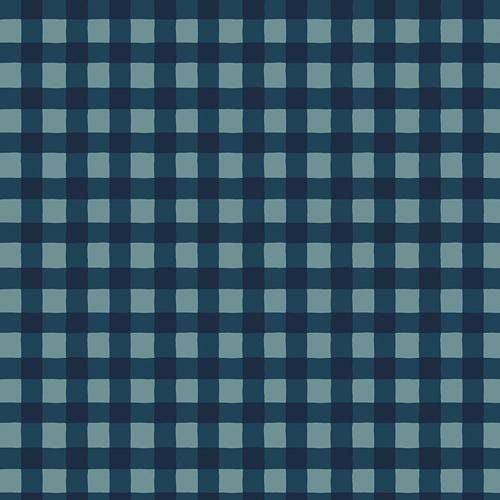 Small Plaid of My Dreams Mystic Fabric, Art Gallery Fabrics, Blue Plaid Quilting Cotton, PLDS-913
