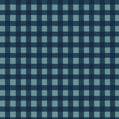 Small Plaid of My Dreams Mystic Fabric, Art Gallery Fabrics, Blue Plaid Quilting Cotton, PLDS-913