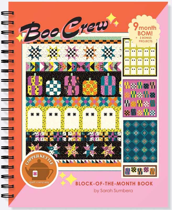 Boo Crew BOM Quilt Pattern CKQ 1031 Copper Kettle | Halloween Block of the Month Pattern | Purrs and Boos Quilt Pattern