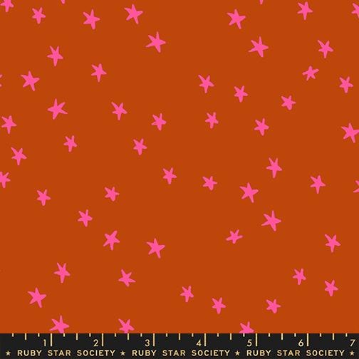 Starry Sunset Sorbet Fabric Bundle | 6 Fat Quarters or Half Yards | Ruby Star Society Starry Basics | Pink Orange Quilt Fabric