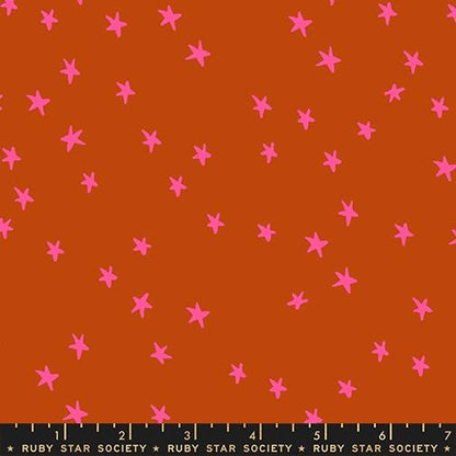 Starry Sunset Sorbet Fabric Bundle | 6 Fat Quarters or Half Yards | Ruby Star Society Starry Basics | Pink Orange Quilt Fabric
