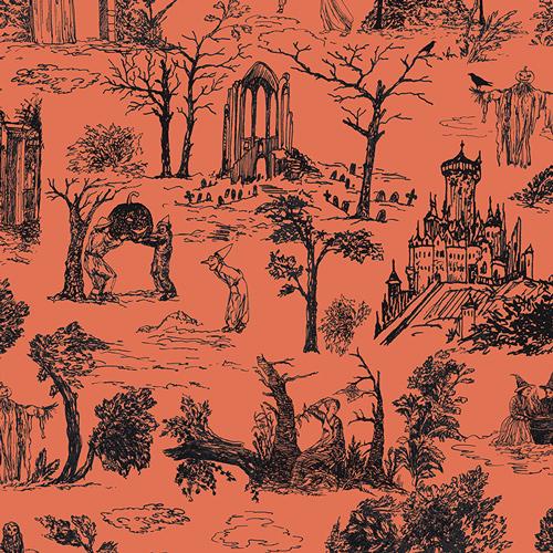 Enshadow Haunted Garden Bundle | 8 Fat Quarters or Half Yards | Halloween Fabric Bundle | Art Gallery Fabrics | Witchy Floral Quilt Fabric