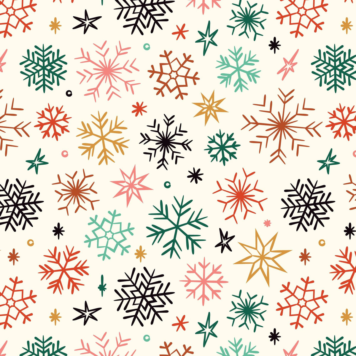 Merry & Mod Christmas Fabric Bundle | 5 Fat Quarters or Half Yards | Shelby Warwood Cloud9 Fabrics
