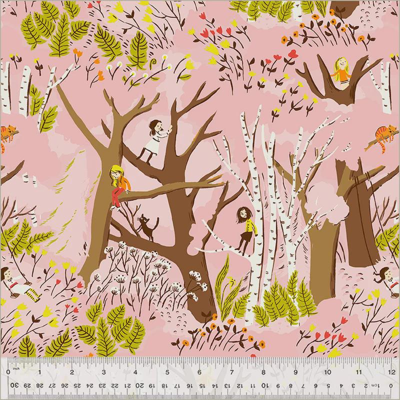 Heather Ross Storybook Forest Fabric Bundle | 6 Piece Woodland Quilt Fabric | Fat Quarter or Half Yard | Windham Fabrics
