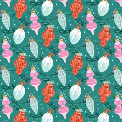 Jolly & Bright Christmas Fabric Bundle | 5 Fat Quarters or Half Yards | Jolly Tidings Cloud9 Fabrics | Organic Cotton