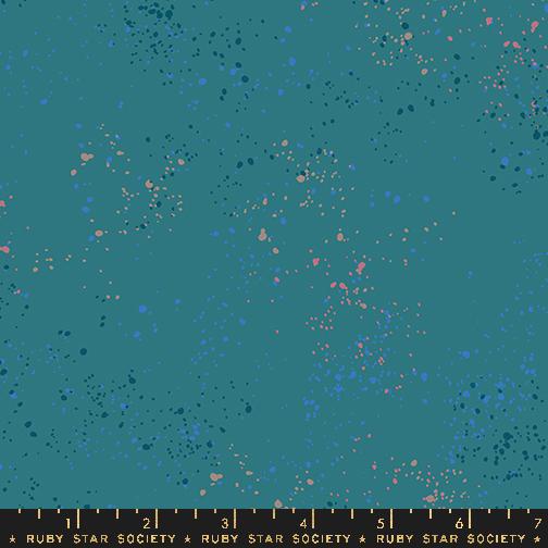 Enchanted Garden Speckled Fabric Bundle | 5 Fat Quarters or Half Yards | Ruby Star Society Moody Green Purple Quilt Fabric