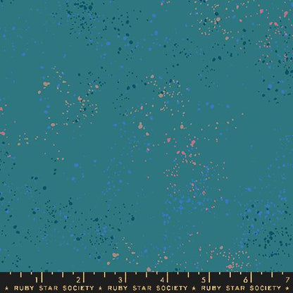Enchanted Garden Speckled Fabric Bundle | 5 Fat Quarters or Half Yards | Ruby Star Society Moody Green Purple Quilt Fabric