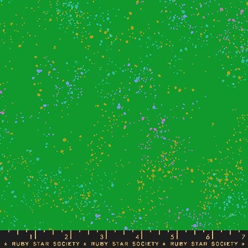 Citrus Garden Speckled Fabric Bundle | 5 Fat Quarters or Half Yards | Ruby Star Society Metallic Green Yellow Quilt Fabric