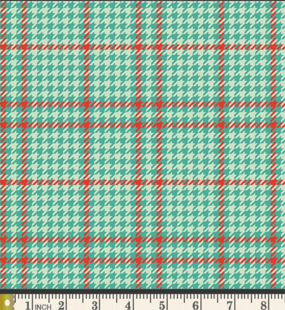Merry & Bright Teal Christmas Fabric Bundle, Christmas in Color AGF Studio, Art Gallery Fabrics, 5 Piece Bundle