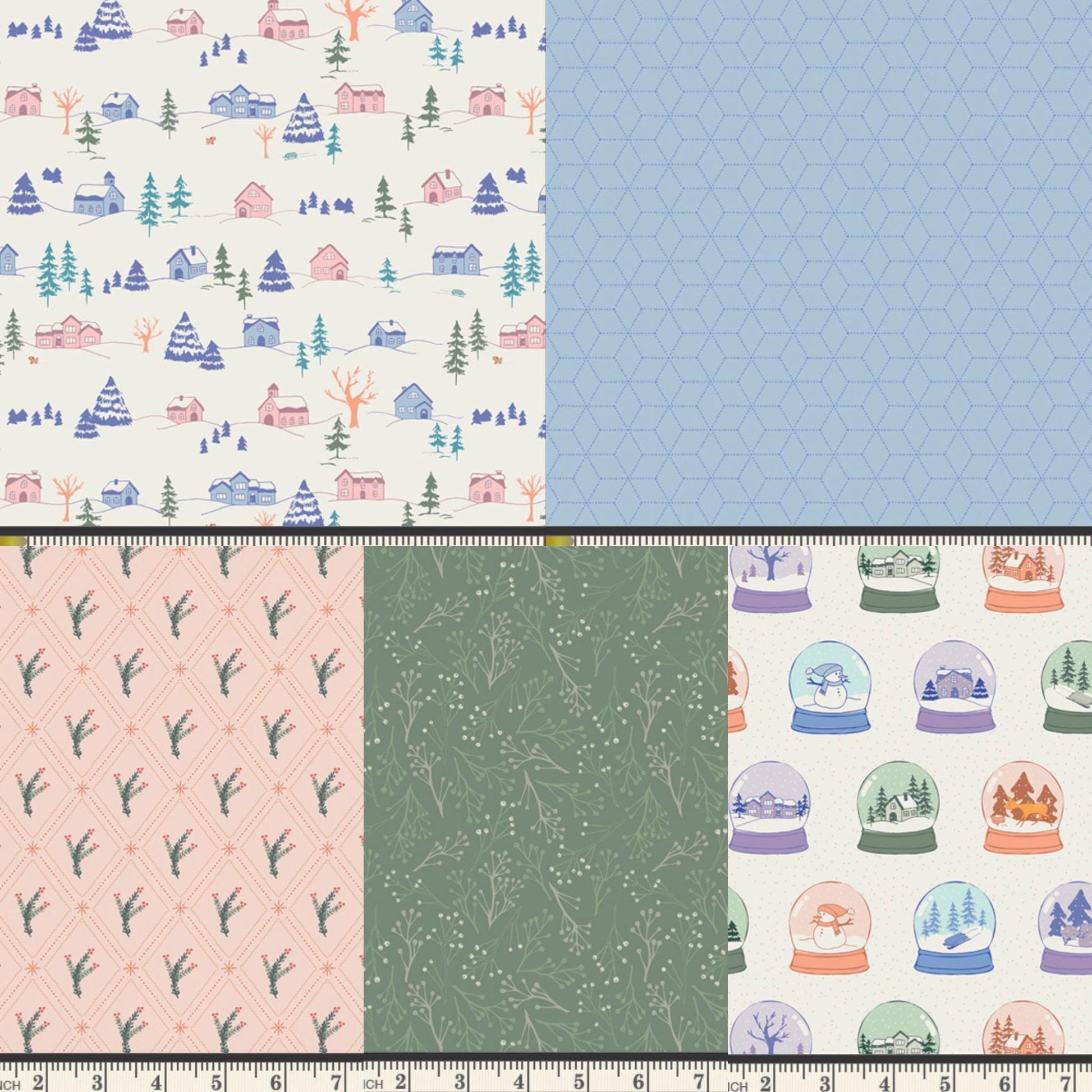 Frost & Fir Full Collection Bundle, 25 Piece Fat Quarter or Half Yard Set, Sewcial Bee Collective, Art Gallery Fabrics