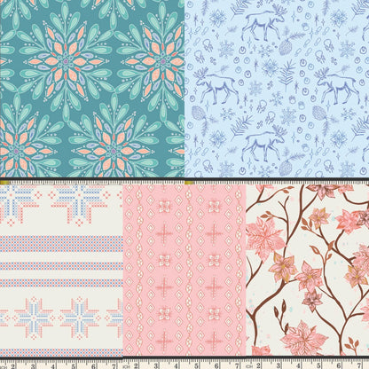 Frost & Fir Full Collection Bundle, 25 Piece Fat Quarter or Half Yard Set, Sewcial Bee Collective, Art Gallery Fabrics
