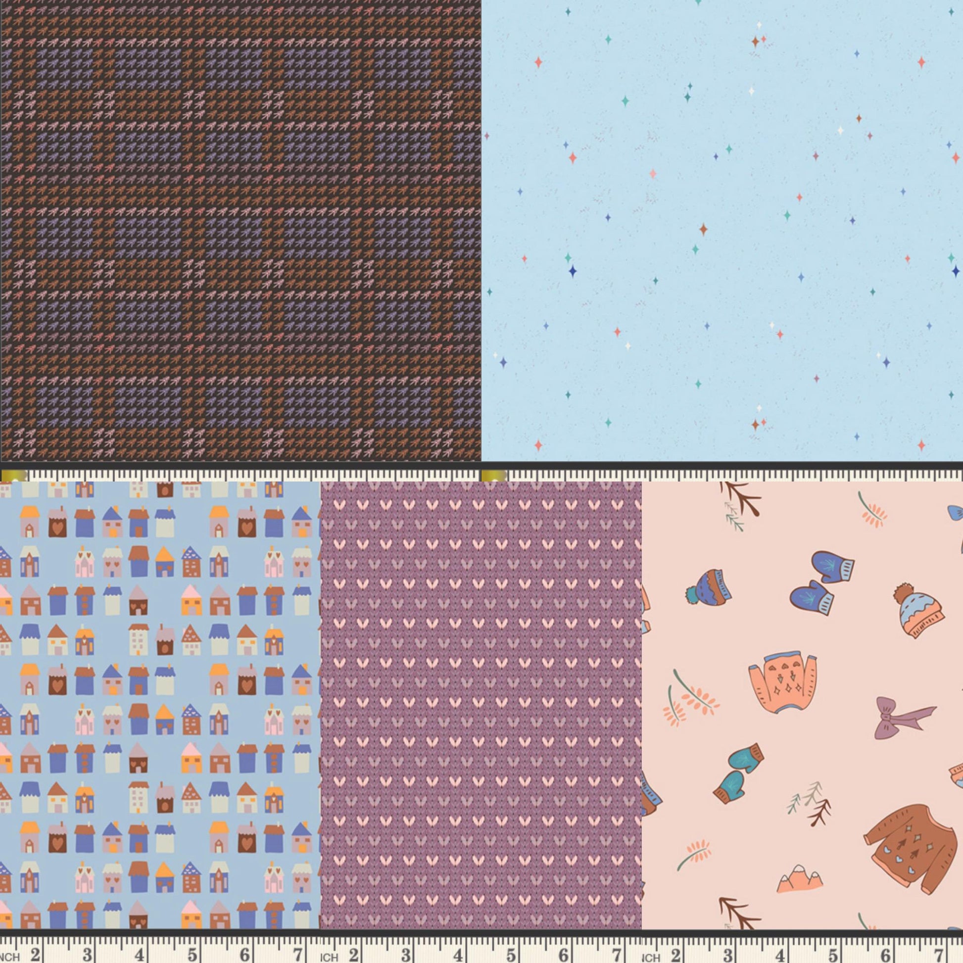 Frost & Fir Full Collection Bundle, 25 Piece Fat Quarter or Half Yard Set, Sewcial Bee Collective, Art Gallery Fabrics