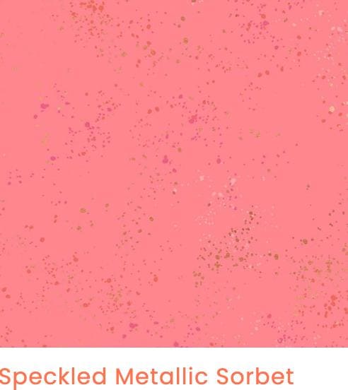 Candy Pop Speckled Fabric Bundle by Ruby Star Society, 5 Piece Fat Quarter or Half Yard Bundle, Bright Pink Blue Citron Quilting Cotton