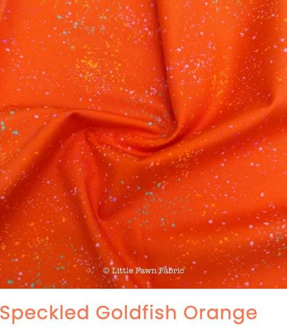 Sunset Confetti Speckled Fabric Bundle by Ruby Star Society – 6 Pieces, Fat Quarter or Half Yard, Metallic Quilting Cotton