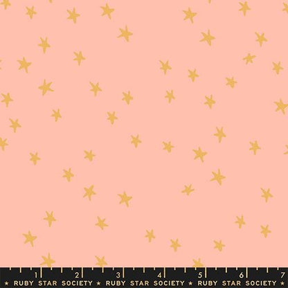 Starry Sunset Sorbet Fabric Bundle | 6 Fat Quarters or Half Yards | Ruby Star Society Starry Basics | Pink Orange Quilt Fabric