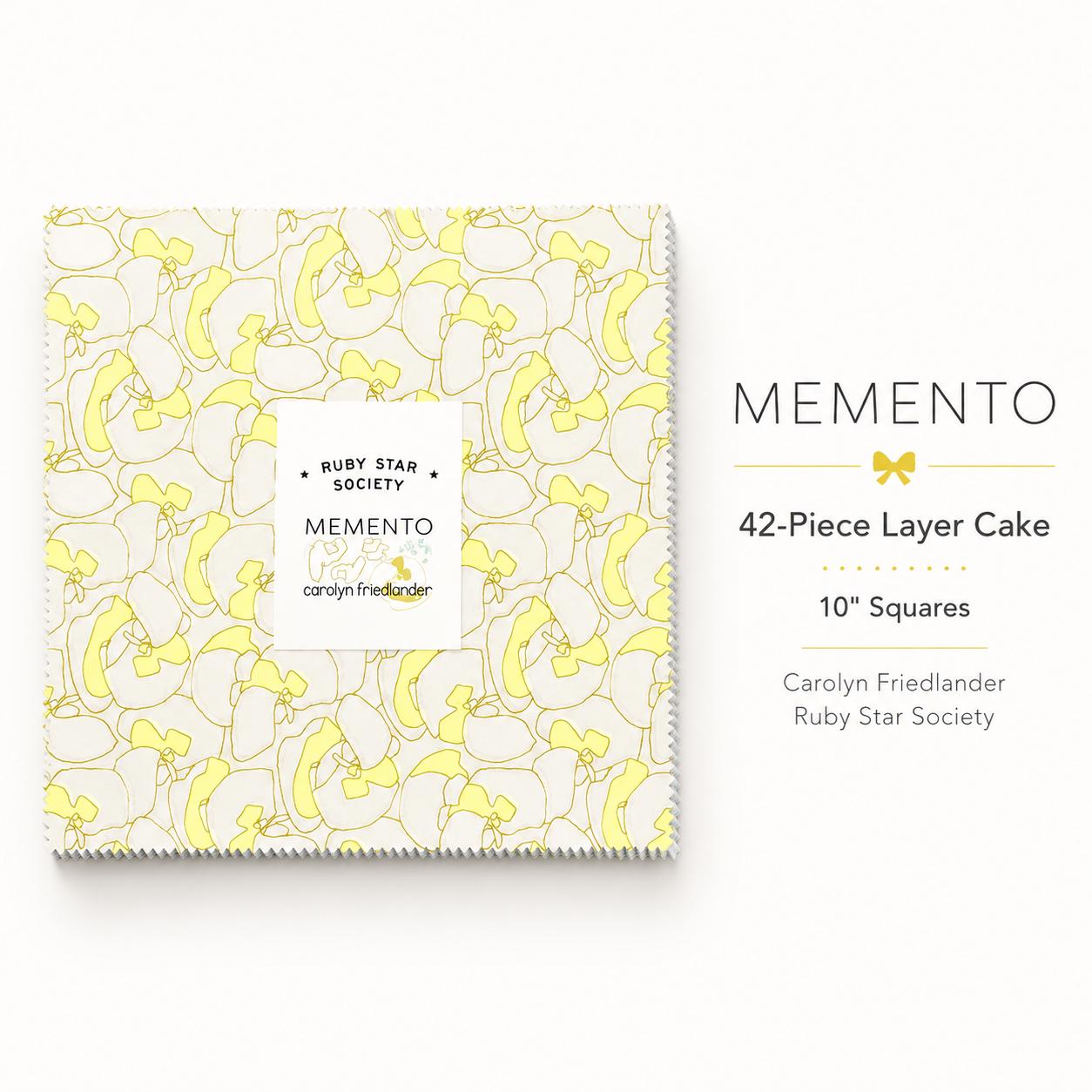 Memento Layer Cake by Carolyn Friedlander for Ruby Star Society | 42 Ten Inch Squares | Modern Quilting Fabric Precut
