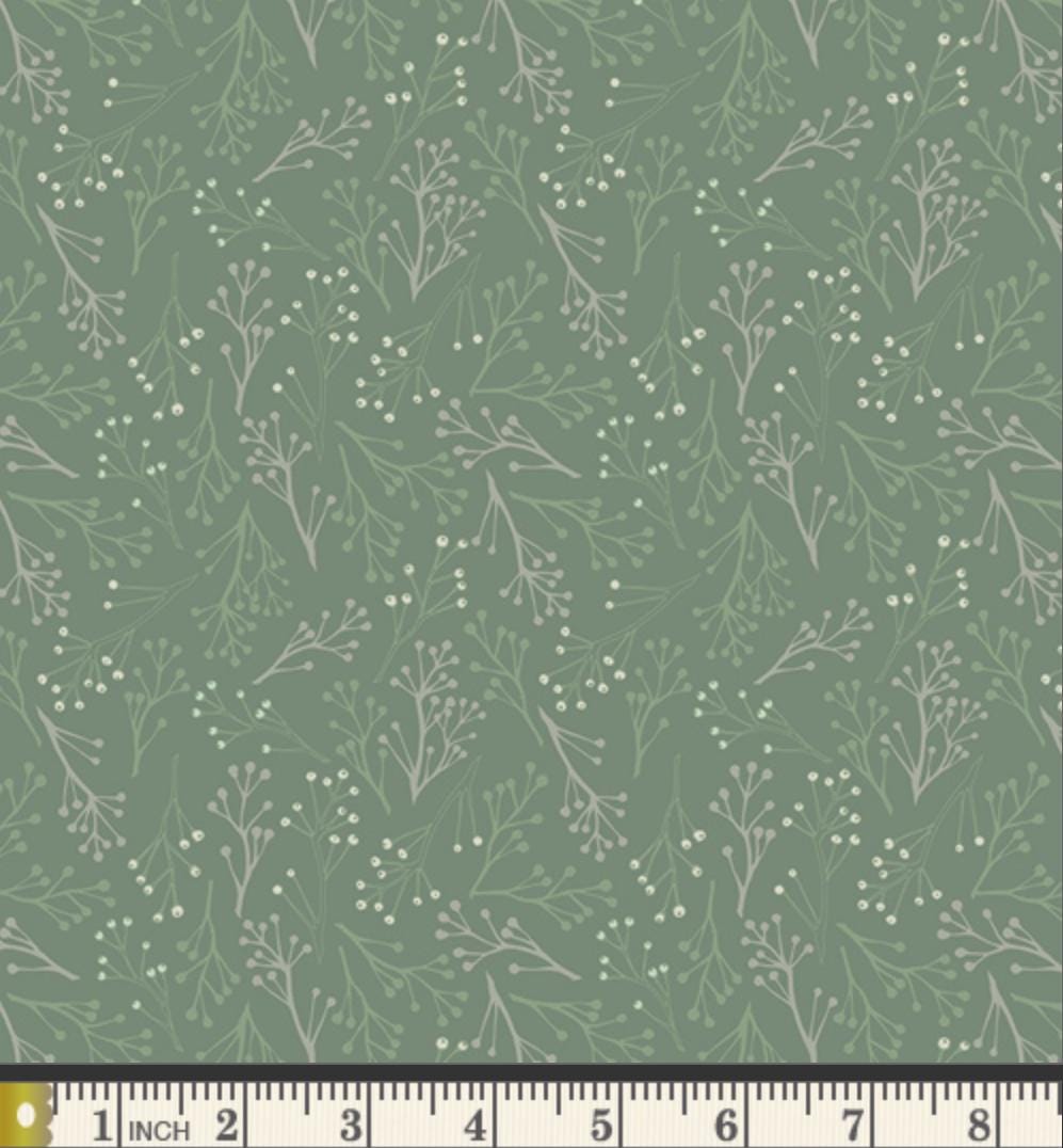 Frosted Garden Fabric Bundle, Frost & Fir, 6 Piece Floral Fat Quarter or Half Yard Set, Sewcial Bee Collective, Art Gallery Fabrics