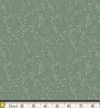 Frosted Garden Fabric Bundle, Frost & Fir, 6 Piece Floral Fat Quarter or Half Yard Set, Sewcial Bee Collective, Art Gallery Fabrics