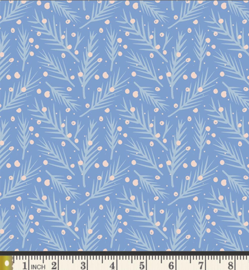 Frosted Garden Fabric Bundle, Frost & Fir, 6 Piece Floral Fat Quarter or Half Yard Set, Sewcial Bee Collective, Art Gallery Fabrics