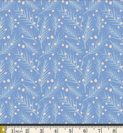 Frosted Garden Fabric Bundle, Frost & Fir, 6 Piece Floral Fat Quarter or Half Yard Set, Sewcial Bee Collective, Art Gallery Fabrics