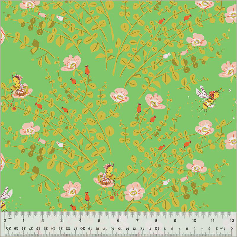 Heather Ross Storybook Forest Fabric Bundle | 6 Piece Woodland Quilt Fabric | Fat Quarter or Half Yard | Windham Fabrics