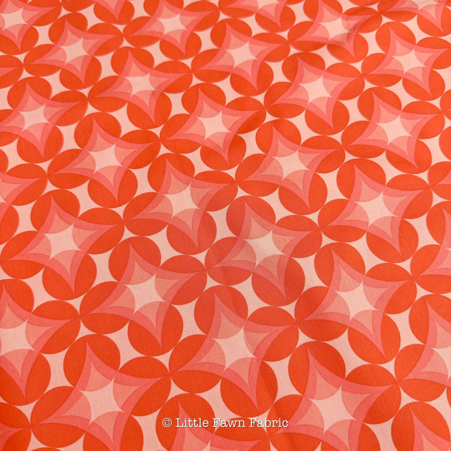 Peach Soda Picnic Fabric Bundle, 6 Piece Fat Quarter or Half Yard Set, Cinnamon Toast and Persimmon, Retro Fruit Cotton