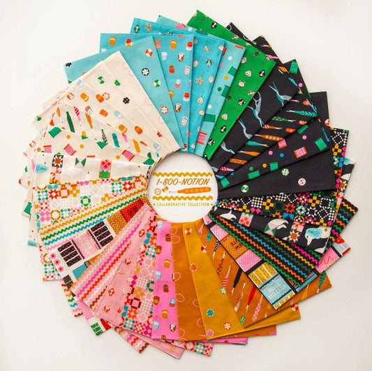1-800-NOTION Fat Quarter Bundle by Ruby Star Society | 29 Piece Factory Precut | RS5207FQ | Moda Fabrics