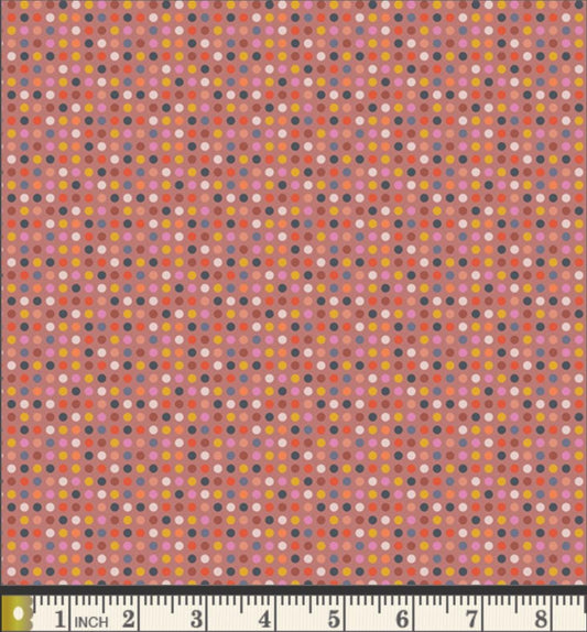 Bright Lite Fabric by Dana Willard | Cinnamon Toast CMT-62906 | Retro Multicolor Geometric Cotton | Art Gallery Fabrics