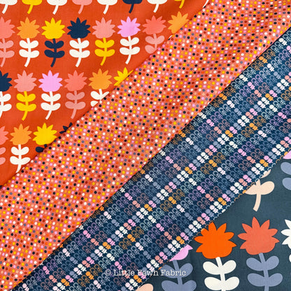 Cinnamon Toast Fabric Bundle by Dana Willard, 12 Piece Fat Quarter or Half Yard Set, Art Gallery Fabrics Retro Cotton