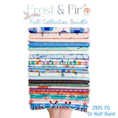 Frost & Fir Full Collection Bundle, 25 Piece Fat Quarter or Half Yard Set, Sewcial Bee Collective, Art Gallery Fabrics