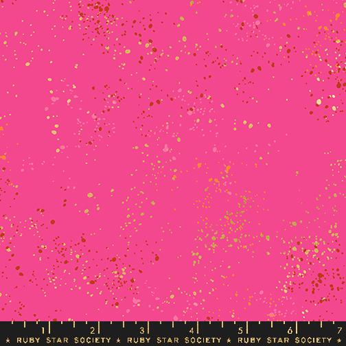 Speckled Metallic Playful Pink Fabric by Rashida Coleman Hale for Ruby Star Society RS5027 124M