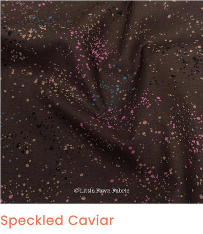 Spooky Stardust Halloween Fabric Bundle, 6 Piece Ruby Star Society Starry & Speckled, Orange Purple Teal, Fat Quarter or Half Yard