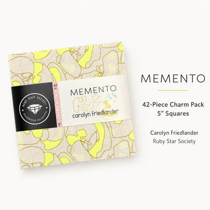 Memento Charm Pack by Carolyn Friedlander for Ruby Star Society | 42 Five Inch Squares | Modern Quilting Fabric Precut