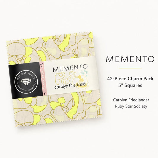 Memento Charm Pack by Carolyn Friedlander for Ruby Star Society | 42 Five Inch Squares | Modern Quilting Fabric Precut