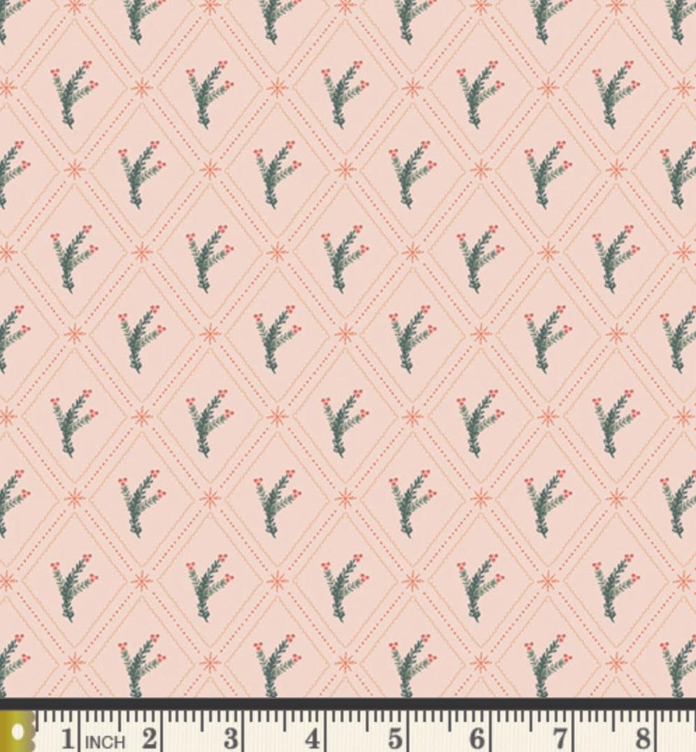 Frosted Garden Fabric Bundle, Frost & Fir, 6 Piece Floral Fat Quarter or Half Yard Set, Sewcial Bee Collective, Art Gallery Fabrics