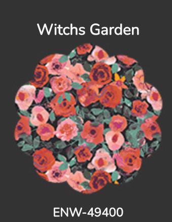 Haunted Garden Party Halloween Fabric Bundle | 6 Piece Art Gallery Fabrics Fat Quarter Bundle | Pink Orange Black Witchy Fabric
