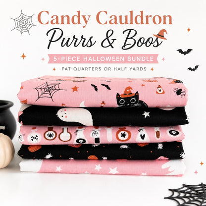 Candy Cauldron Purrs & Boos Bundle by Elena Amo for Moda — 5 Pieces