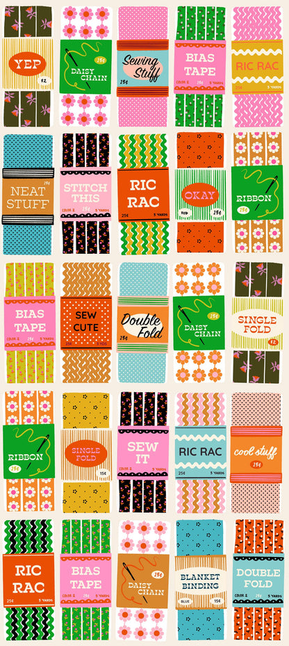 1-800-NOTION Sew Cute Shell Fabric by Ruby Star Society | RS5207 11 | Sewing Notions Novelty Quilting Cotton