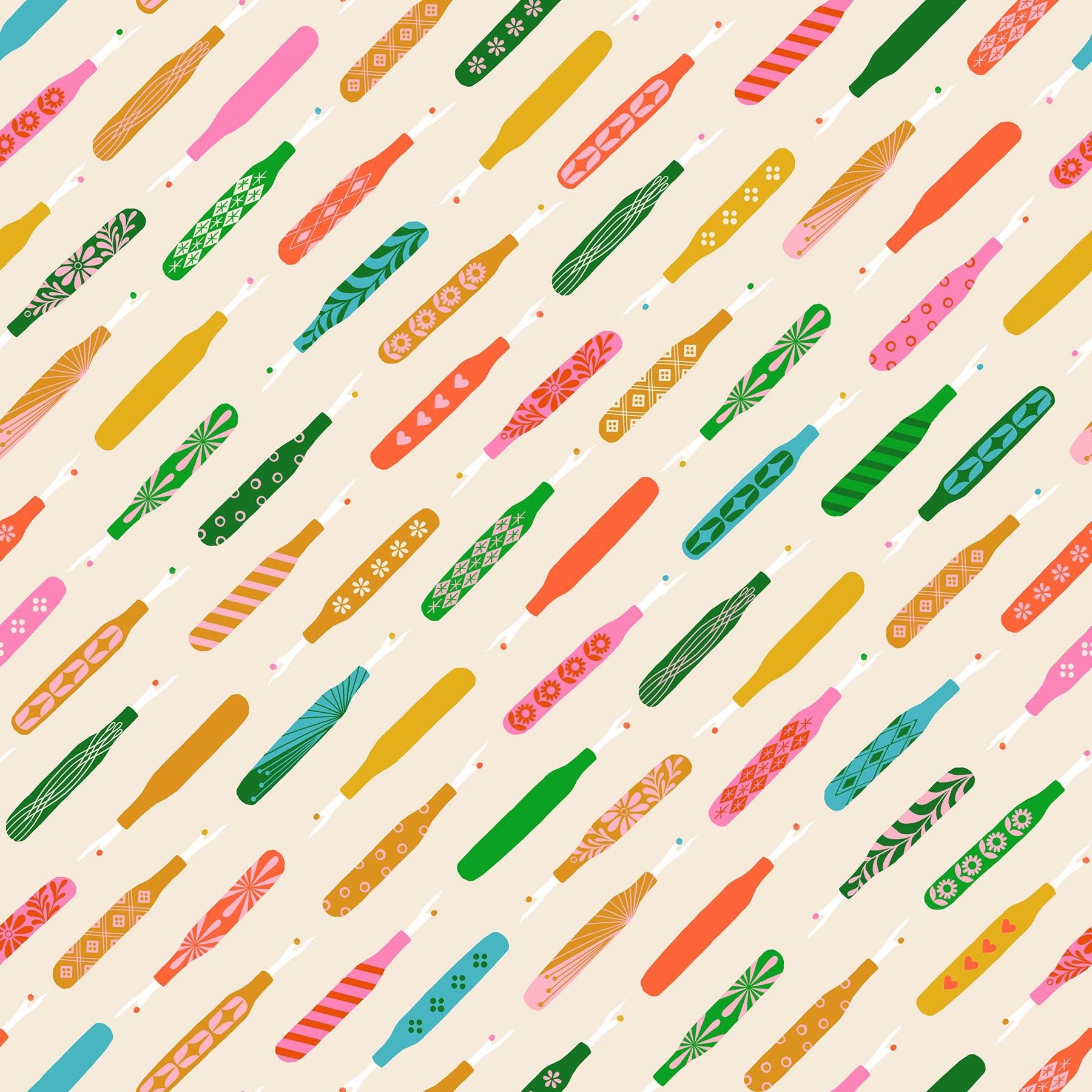1-800-NOTION Seam Rippers Shell Fabric by Ruby Star Society | RS5210 11 | Sewing Notions Novelty Quilting Cotton
