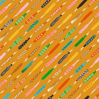 1-800-NOTION Seam Rippers Honey Fabric by Ruby Star Society | RS5210 14 | Sewing Notions Novelty Quilting Cotton