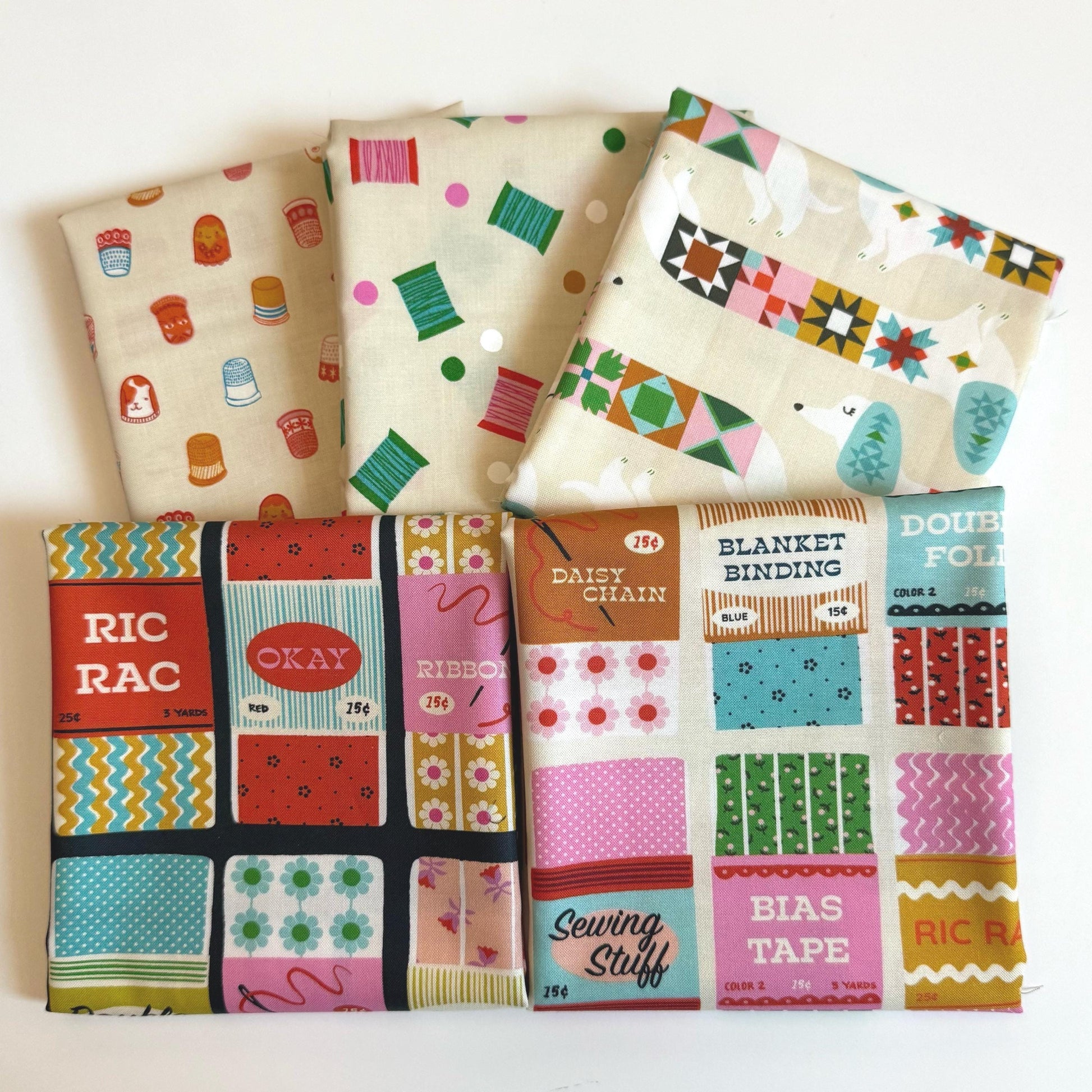 1-800-NOTION Essential Bundle by Ruby Star Society | Official Low Cal 20 Piece Fabric Bundle | Sewing Quilting Cotton