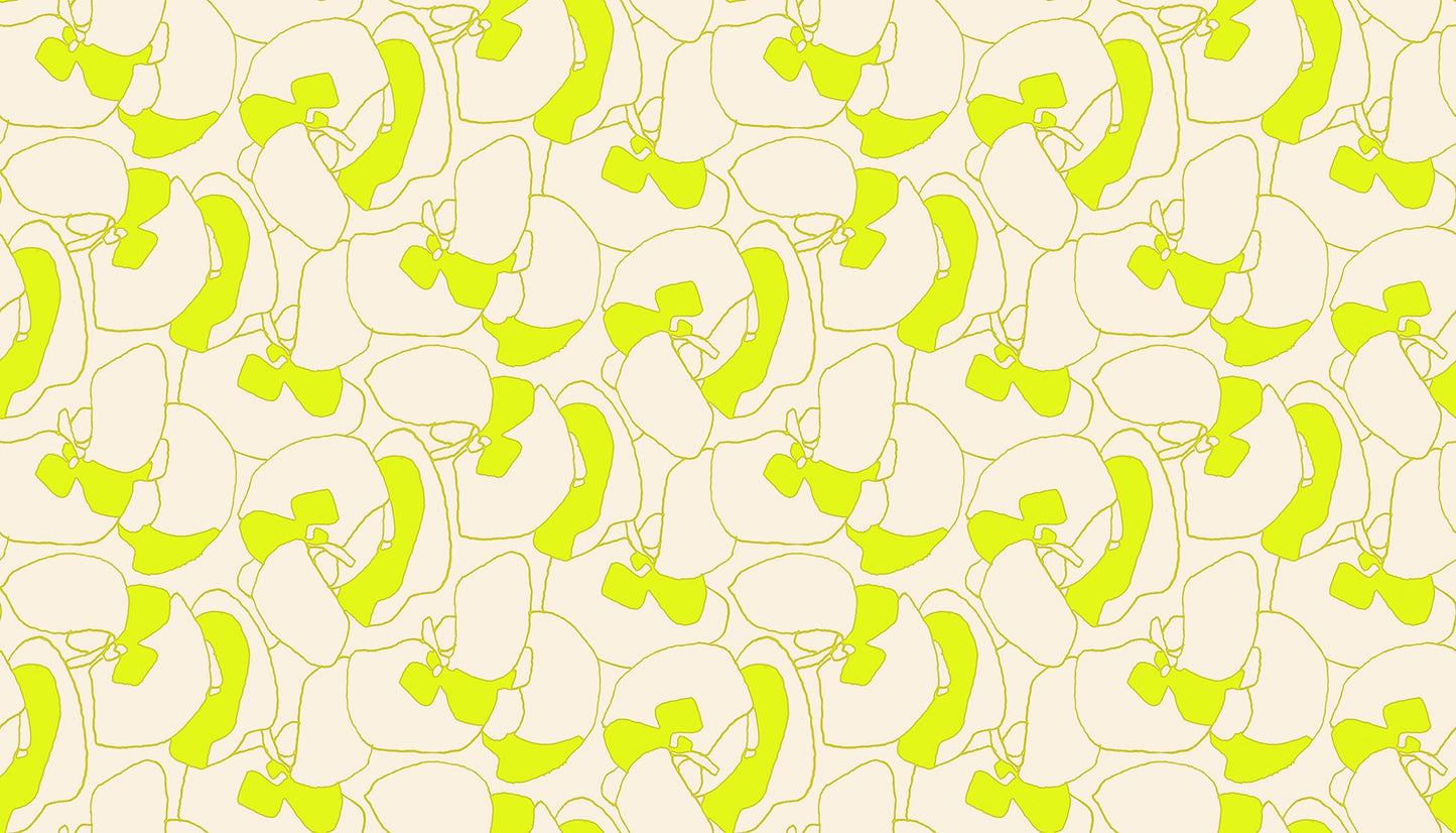 Memento Seagrapes Neon Yellow Fabric by Carolyn Friedlander | Ruby Star Society RS8000 11 | Modern Quilting Cotton Yardage